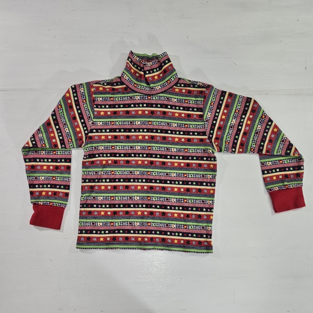 Vintage Gymboree Colorful Turtle Neck Shirt Girls Size XXLarge